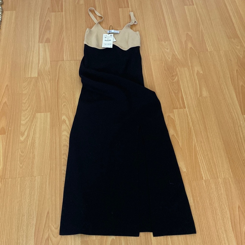Two tone fitted dress